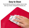 Non-slip flexible cutting mat being wiped clean, a dishwasher-safe, food-grade chopping board for easy kitchen cleanup.