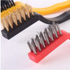 3 Pc Mini Wire Brush Cleaning Tool Kit with brass, nylon, and stainless steel bristles for stove and kitchen cleaning.