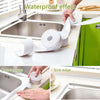 Self-adhesive waterproof sealant tape for kitchen sink, bathroom bathtub corner, and ceramic wall gaps.