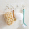 Pack of 10 heavy-duty adhesive suction cup hooks for bathroom and kitchen, waterproof nail-free wall storage stickers.