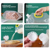 Transparent food-grade kitchen storage bag, moisture-proof and insect-proof grain pouch with portable handle and cap.