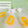 Transparent food-grade kitchen grain storage bag, moisture-proof and insect-proof with portable handle and sealed spout.