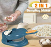 2-in-1 manual dumpling and samosa maker mould, a practical kitchen press tool for easy dough shaping and filling.