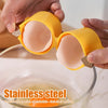 Egg Opener Easy-Clean Egg Shell Separator cracking an egg into a bowl for quick peeling and yolk dividing.