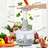 Pump & Chop Pro 1500ML manual food chopper with stainless steel blades for effortless vegetable dicing and mincing.