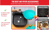 Reusable silicone air fryer liners for easy cleaning, BPA-free food grade basket pot for oven baking accessories.