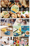 2-in-1 Samosa and dumpling maker press for quick ravioli, pastry, and dough molding, perfect for kitchen baking tools.