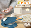 2-in-1 Samosa and Dumpling Maker tool for easy manual pastry pressing and forming wrappers at home.