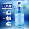 Manual water pump for 19L water bottles, BPA-free handheld air pressure dispenser for easy water delivery.