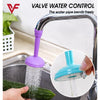 Silicone kitchen faucet water-saving filter shower head with 360-degree rotating spray regulator for sink accessories.