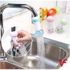 Pack of 2 360-degree water-saving tap aerator filters for kitchen and bathroom anti-splash faucet sprayer nozzles.