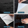 Black marble self-adhesive wallpaper, waterproof and heat-resistant PVC vinyl sheet for kitchen cabinets, 60x200 cm.