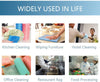 2-pack disposable kitchen cleaning towels, nonwoven reusable dish cloths, and multi-purpose rags for home or office.