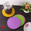2-Piece Silicone Heat-Resistant Trivet Set in colorful honeycomb design for kitchen countertops and hot pots.