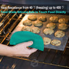 2-Piece Silicone Heat-Resistant Trivet Set used as a hot pad to safely remove a cookie sheet from the oven.