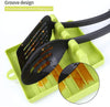 Heat-resistant silicone kitchen utensil spoon rest with drip pad and groove design for organizing cooking tools.