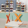 5-layer multi-functional stackable shoe rack and organizer for home, bedroom, or kitchen, space-saving plastic shelf.
