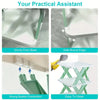 5-layer multi-functional stackable shoe rack, space-saving kitchen or closet organizer with sturdy buckle assembly.