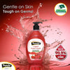Panda Antibacterial Strawberry Liquid Hand Wash 500ml with pump for deep cleansing and germ protection.