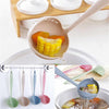 2 in 1 plastic draining colander soup spoon for easy straining of hot foods, vegetables, and soup in the kitchen.