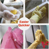 Reusable magic dish washing gloves with silicone scrubbers for efficient kitchen and bathroom cleaning.
