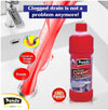 Panda Toilet Drain Opener: Powerful liquid solution for clearing tough clogs and disinfecting bathroom drains.