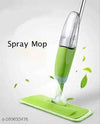 Water Spray Mop with refillable bottle and microfiber pad for efficient hardwood and tile floor cleaning.