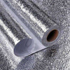 Silver Foil Sheet 40cm x 200cm, self-adhesive waterproof kitchen aluminum oil-proof sticker roll for countertop.