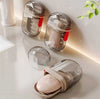 Plastic soap dish with cover, portable travel soap container with locking clip for bathroom and shower organization.