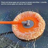 Sunflower Mop with Long Stick featuring microfiber chenille head for deep car cleaning and dusting.
