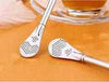 Stainless steel spoon with straw for Yerba Mate tea, featuring a built-in filter and strainer tip.