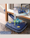 Triangle Mop with 360-degree rotating head for deep cleaning floors under furniture and hard-to-reach corners.