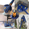 Triangle mop with 360-degree rotating head for easy corner cleaning, wall washing, and deep floor scrubbing.