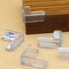 4 PCs Table Corner Set, clear silicone baby safety furniture protectors with adhesive backing for childproofing.