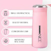 Premium 400ML pink vacuum insulated stainless steel water bottle, leak-proof and portable for travel.