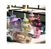 1400ml Ice-Cream Water Bottle: Kawaii jumbo smoothie and milkshake cups with straws in various pastel colors.