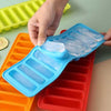 Ice-Line Silicone Tray: flexible narrow strip ice mold for water bottles, popping out long ice sticks for easy use.