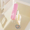 Portable Hand Free Mini Mop with absorbent sponge head for quick, easy, and water-efficient kitchen sink cleaning.