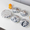 10 Pcs Foil Insulation Food Cover Set, thermal keep-warm umbrella tents for protecting bowls and dishes on white table.