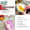 Cellulose Sponge 5-pack: Eco-friendly, biodegradable natural wood pulp multi-purpose scrubber for dishes and surfaces.