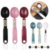Digital measuring spoon scale, 500g/0.1g high precision electronic kitchen scale in various colors for baking and cooking.