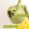 2-in-1 Oil Spray & Pour Jug glass oil dispenser with automatic suction nozzle and upgraded press for easy cooking.