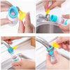 Fan Faucet Filter in box packing; adjustable 360-degree rotating kitchen tap sprayer head attachment, random colour.