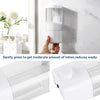 Wall-mounted liquid soap dispenser, a sleek bathroom and kitchen organizer for lotion or soap with easy-press pump.