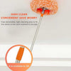 Sunflower Rotatable Mop: 360° round microfiber cleaning brush with 2M retractable handle for wall and ceiling dusting.