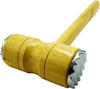 Wooden meat hammer and professional double-sided meat tenderizer mallet for preparing steak, chicken, and pork.