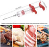 Stainless Steel Meat Injector for BBQ marinade and flavor seasoning, perfect for brisket, chicken, turkey, and pork.