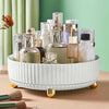 360° Rotating Spice Rack Organizer, a multi-functional Lazy Susan for kitchen, vanity, or bathroom cosmetic storage.