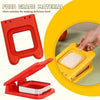Stainless Steel Sandwich Cutter: DIY Uncrustables Maker and Sealer Mold for kids' lunches and crustless sandwiches.