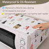 Microwave Oven Cover 85x35cm: Waterproof, oil-resistant, and dust-proof protector for easy kitchen appliance cleaning.